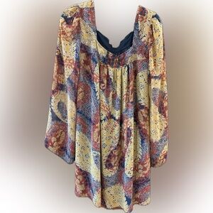 Emerald Babydoll Dress withh Sheer Sleeves